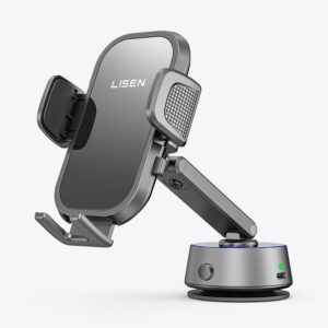 Noise Strong Vacuum Electric Suction Cup Clamping Arm Phone Holder for iPhone 16/15/14/13/12 - Image 2