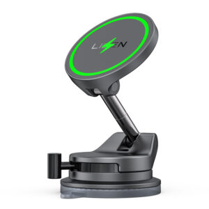 360 Rotation Car Mount for Dashboard Windshield Wireless Charger Stand Strong Magnetic Holder - Image 1