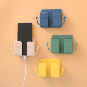 Mobile Phone Charger Stand Remote Control Storage Box Wall-mounted - Image 2