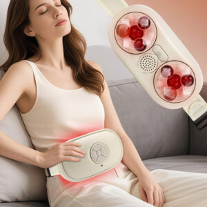 Electric Bian Stone Kneading Abdominal Massager Roller Belly Fat Burner Anti Cellulite Slimming Machine - Image 2