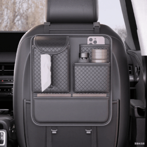Capacity Car Storage Bag with Tissue Water Cup Mobile Phone Storage - Image 1