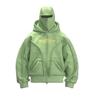 Double Cap Unique Design Hooded Sweatshirt Men Women Couple Jacket Warm Clothing - Image 2