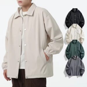 Casual Custom Coaches Jacket Windbreak Coats Plus Size Men's Nylon Jacket - Image 2