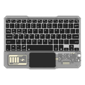 Wholesale Transparent Rgb Rechargeable Smartphone Tablet Mini Wireless Keyboard - Image 2