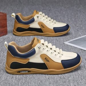 Spring new men's shoes lace-free trend lazy shoes men's casual board shoes - Image 3