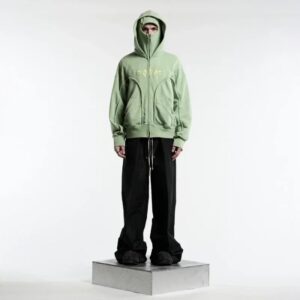 Double Cap Unique Design Hooded Sweatshirt Men Women Couple Jacket Warm Clothing - Image 3