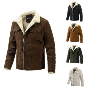 Men's Winter Corduroy Jacket Fashion Casual Jacket - Image 1