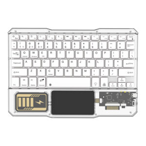 Wholesale Transparent Rgb Rechargeable Smartphone Tablet Mini Wireless Keyboard - Image 3
