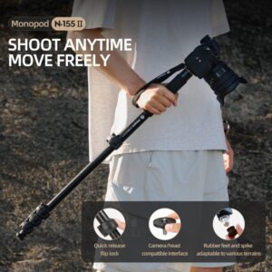Flexible Selfie Stick Monopod Tripod Camera Compatible Hiking - Image 3