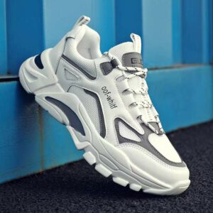 Men's Sports Shoes Low Top Color Breathable Korean Running Shoes - Image 3