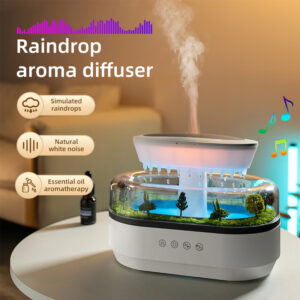 Raindrop Scene Aromatherapy Essential Oil Diffuser Electric Plastic Air Mist Humidifier - Image 3