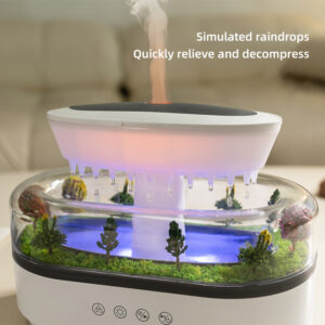 Raindrop Scene Aromatherapy Essential Oil Diffuser Electric Plastic Air Mist Humidifier - Image 4