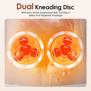 Electric Bian Stone Kneading Abdominal Massager Roller Belly Fat Burner Anti Cellulite Slimming Machine - Image 4