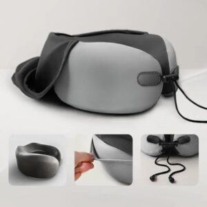 Multifunction U-Shaped Sponge Core Neck Pillow - Image 3