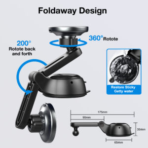 15W Fast Charging Car Wireless Charger Mount - Image 4