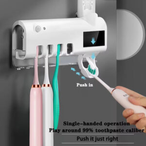 Toothbrush Holder Automatic Toothpaste Dispenser Set - Image 4