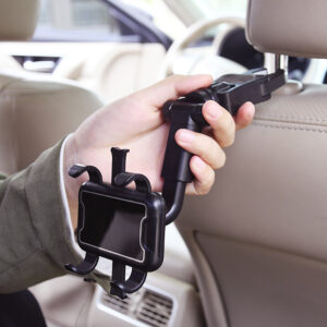360 degree rotatable adjustable car rearview mirror phone holder - Image 4