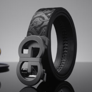 Luxury Cowhide Leather Men's Casual Business Belt with Alloy Automatic - Image 4