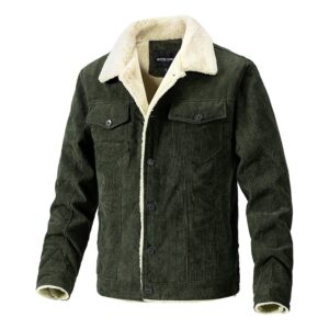 Men's Winter Corduroy Jacket Fashion Casual Jacket - Image 4