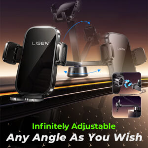 Noise Strong Vacuum Electric Suction Cup Clamping Arm Phone Holder for iPhone 16/15/14/13/12 - Image 6