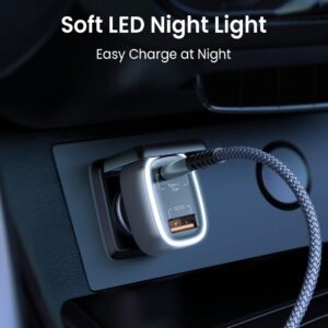 Fast Charging USB C Car Charger QC 3.0 Quick Charge Dual Port Car Adapter - Image 4