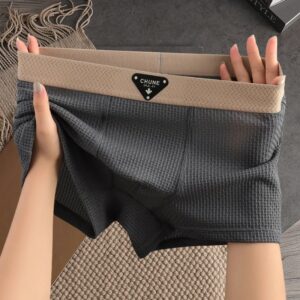 4P Set Summer Ice Silk Men's Underwear For Man - Image 4