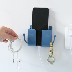 Mobile Phone Charger Stand Remote Control Storage Box Wall-mounted - Image 5