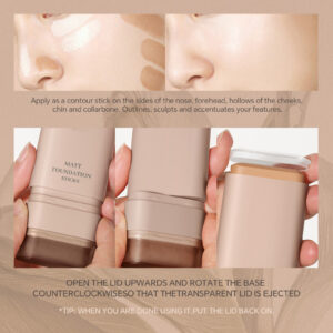Neutral Waterproof Cream Foundation Contour Stick - Image 4