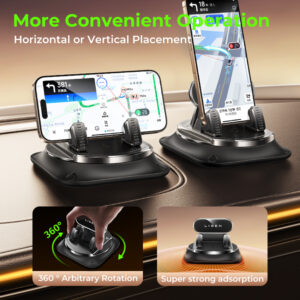 360° Rotation Anti-Slip High-Strength Suction Cup Car Phone Holder - Image 4
