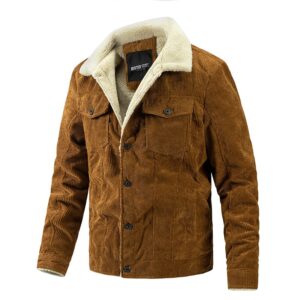 Men's Winter Corduroy Jacket Fashion Casual Jacket - Image 5