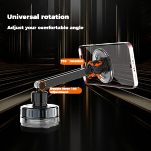 360 Degree Rotation Desktop Car Smooth Plane Vacuum Suction Phone Holder - Image 4