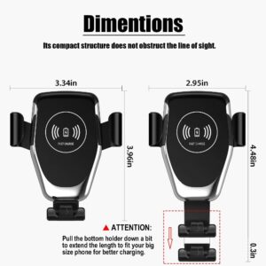 Fast Charging Wireless for Smart Phone Car Air Vent Mount Holder Wireless Charger - Image 4