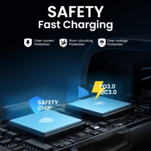 Fast Charging USB C Car Charger QC 3.0 Quick Charge Dual Port Car Adapter - Image 5