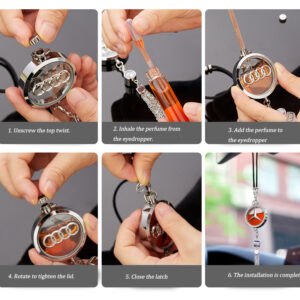 Fashional Styles Car Luxury Car Scents Hanging Freshener Perfume In Car Essential Oil Hanging Air Freshener - Image 6