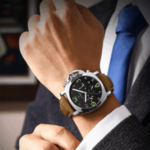 Luminous Luxury Leather Men Waterproof Watches - Image 5