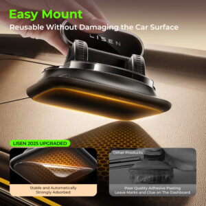360° Rotation Anti-Slip High-Strength Suction Cup Car Phone Holder - Image 5