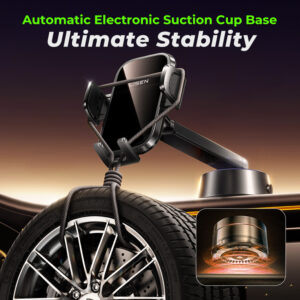 Noise Strong Vacuum Electric Suction Cup Clamping Arm Phone Holder for iPhone 16/15/14/13/12 - Image 10