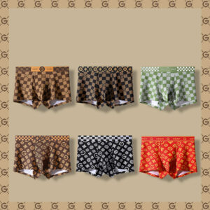 4 Pieces Printing Ice Silk Underwear For Men - Image 6
