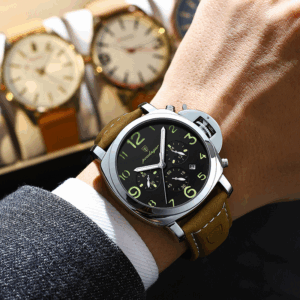 Luminous Luxury Leather Men Waterproof Watches - Image 6