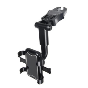 360 degree rotatable adjustable car rearview mirror phone holder - Image 7