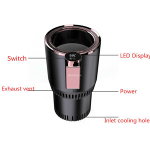 Smart Cup Mug Holder Summer Drink Car Armrest Console Cooler and Warmer Beverage Tumbler with Heating Cooling Features - Image 7