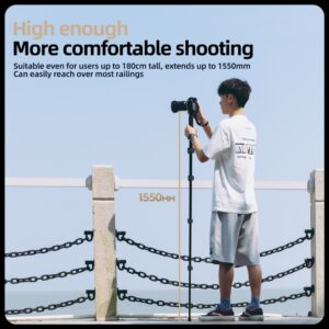 Flexible Selfie Stick Monopod Tripod Camera Compatible Hiking - Image 7