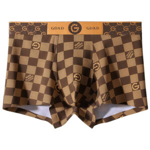 4 Pieces Printing Ice Silk Underwear For Men - Image 7