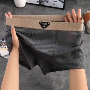 4P Set Summer Ice Silk Men's Underwear For Man - Image 7