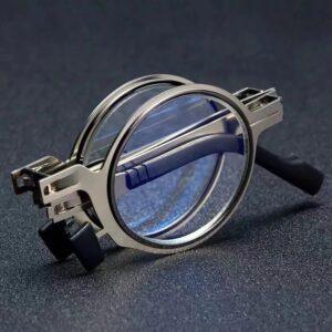 Metal Round Square Portable Folding Reading Glasses - Image 6
