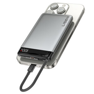 LISEN Brand 10000mAh Aluminum Slim Portable Power Bank - Image 2