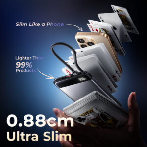 LISEN Brand 10000mAh Aluminum Slim Portable Power Bank - Image 5