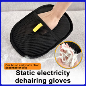 Pet Hair Remover Glove Pet Massage Cleaning Deshedding Glove - Image 1