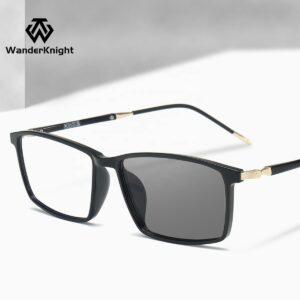 Anti Blue Light Blocking Glasses Photo Grey Photochromic Optical Glasses Eyeglasses - Image 1