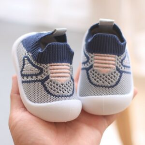 Comfortable Non-Slip First Walking Crib Shoes for Baby Kids - Image 3